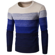 Load image into Gallery viewer, Men&#39;s O Neck Striped Sweater