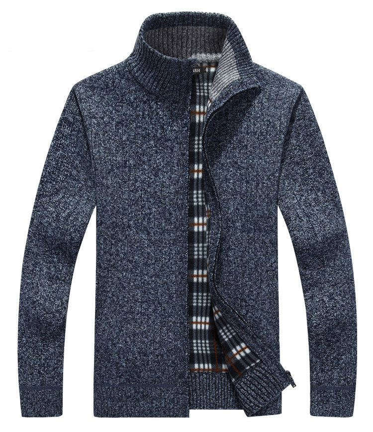 Men's Fleece Casual Sweater