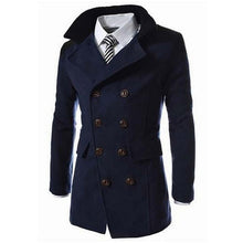 Load image into Gallery viewer, Men&#39;s Woolen Double Breasted Overcoat