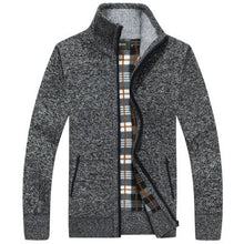 Load image into Gallery viewer, Men&#39;s Mandarin Collar Cardigan
