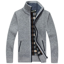Load image into Gallery viewer, Men&#39;s Mandarin Collar Cardigan