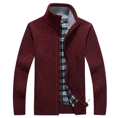 Men's Mandarin Collar Cardigan