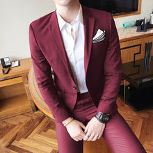 Load image into Gallery viewer, Men&#39;s Slim Fit Suit
