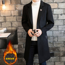 Load image into Gallery viewer, Men&#39;s Long Single Breasted Coat