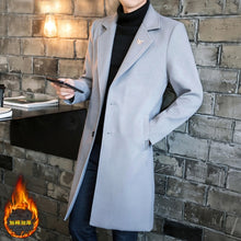 Load image into Gallery viewer, Men&#39;s Long Single Breasted Coat