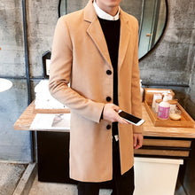Load image into Gallery viewer, Men&#39;s Leisure Woolen Overcoat