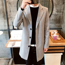 Load image into Gallery viewer, Men&#39;s Leisure Woolen Overcoat