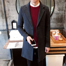Load image into Gallery viewer, Men&#39;s Leisure Woolen Overcoat