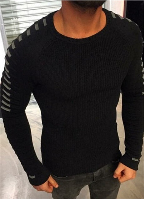 Men's Round Neck Knitted Sweater