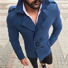 Load image into Gallery viewer, Men&#39;s Double Breasted Trench Coat