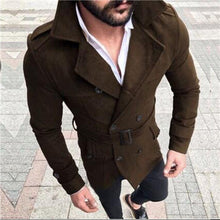 Load image into Gallery viewer, Men&#39;s Double Breasted Trench Coat