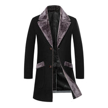 Load image into Gallery viewer, Men&#39;s Overcoat Long with Fur Collar
