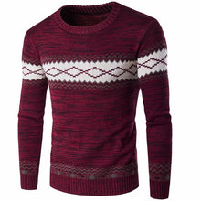 Load image into Gallery viewer, Men&#39;s O Neck Striped Sweater