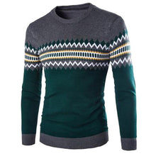 Load image into Gallery viewer, Men&#39;s O Neck Striped Sweater