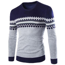 Load image into Gallery viewer, Men&#39;s O Neck Striped Sweater
