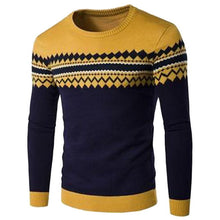 Load image into Gallery viewer, Men&#39;s O Neck Striped Sweater