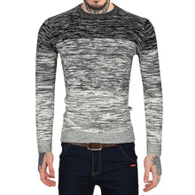 Load image into Gallery viewer, Men&#39;s O Neck Striped Sweater